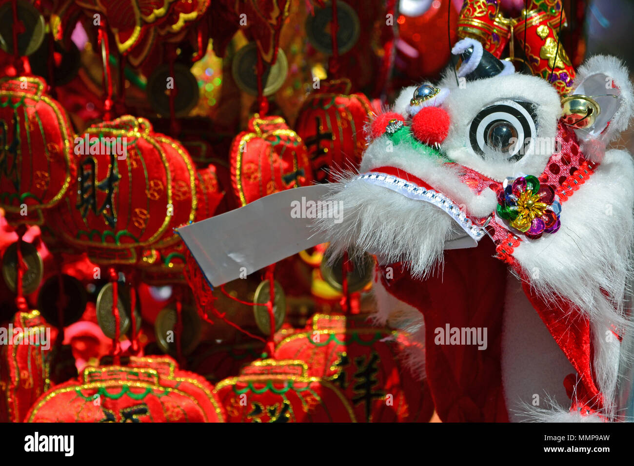 Chinesischer Drache auf Neujahr feiern, Oahu, Hawaii, USA Stockfoto