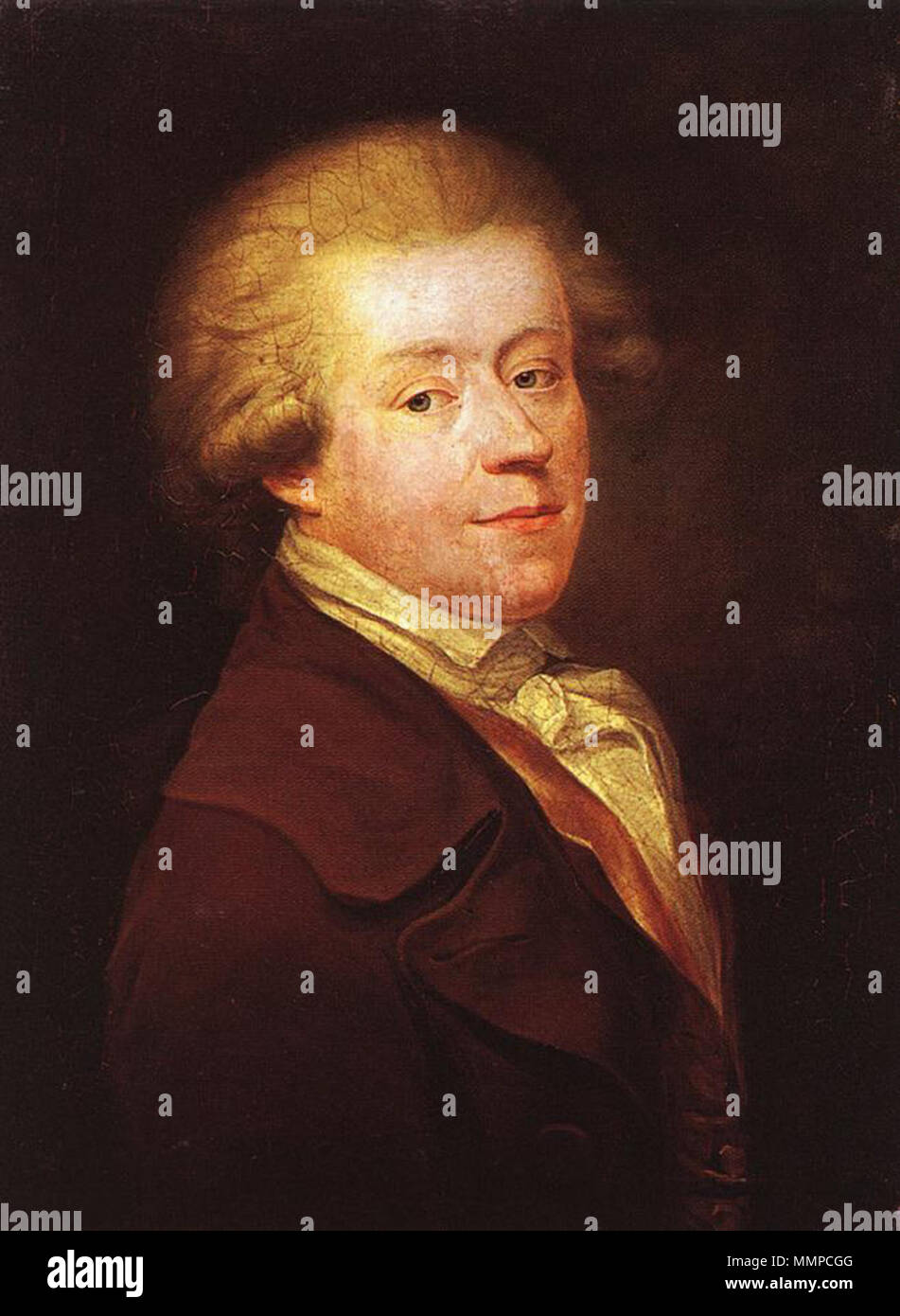 Goez, József Ferenc - Selbstporträt (1785) Stockfoto