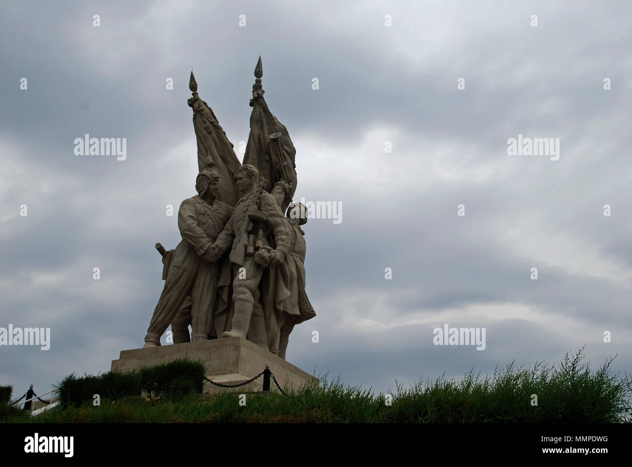 Die Gedenkstätte in der Nähe von kalach am Don, wo die russischen Streitkräfte schließlich die deutsche Armee im November 1942 während der Kämpfe an der Ostfront Surround Stockfoto