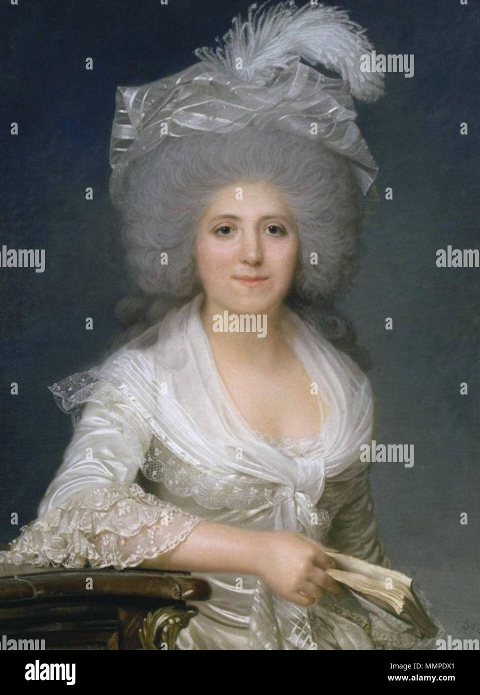 . Geboren Henriette Genet (1752 - 1822), französischer Pädagoge und Hofdame der Königin Marie Antoinette Portrait von jeanne-louise - Henriette Campan (1752-1822). 1786. Jeanne Louise Henriette Campan Stockfoto