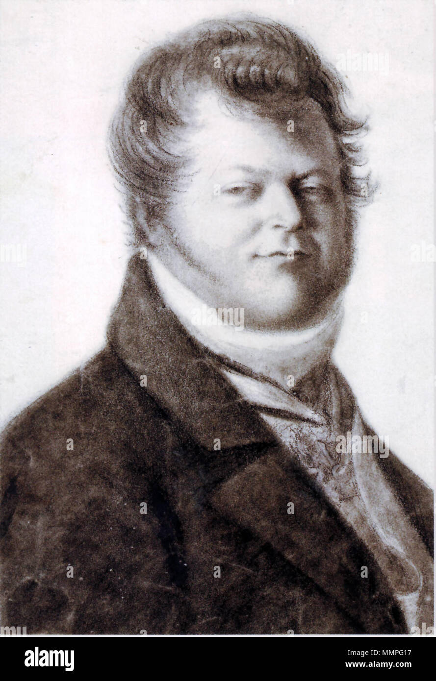 . Андрей Николаевич Супонев (1770-1819). . 2-? ???. 1810 -?. Unbekannte Andrey Nik. Suponev Stockfoto