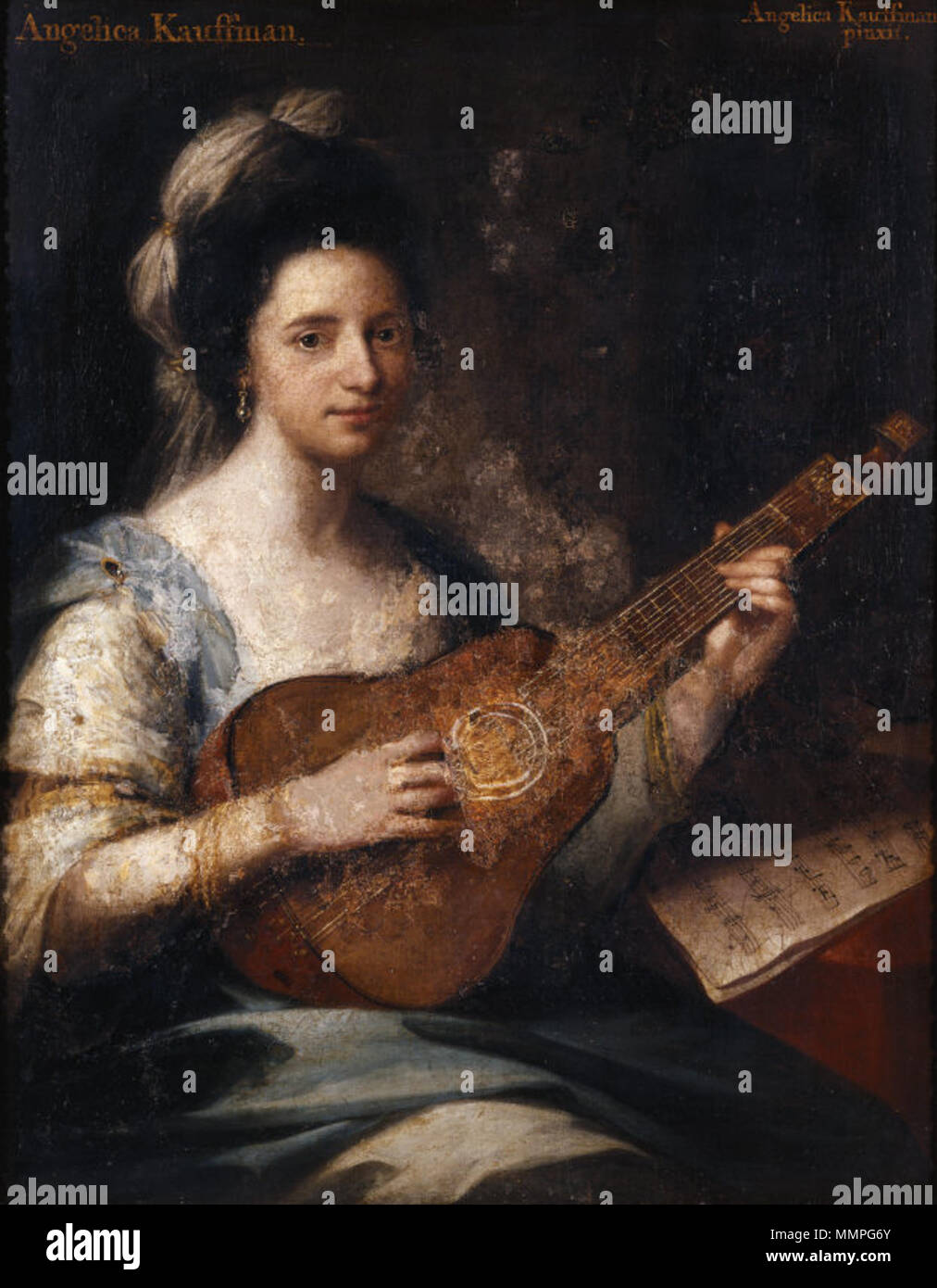 Selbstportrait. ca. 1764. Angelica Kauffman-self-Portrait Stockfoto