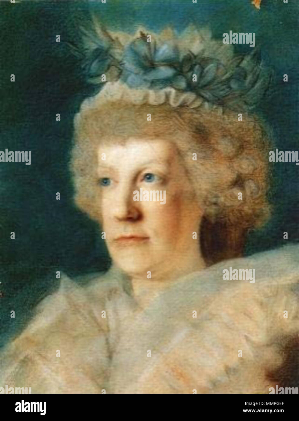 . Portrait von Maria Carolina von Österreich (1752-1814), Königin von Neapel. 18. Angelini - Maria Carolina von Österreich Stockfoto