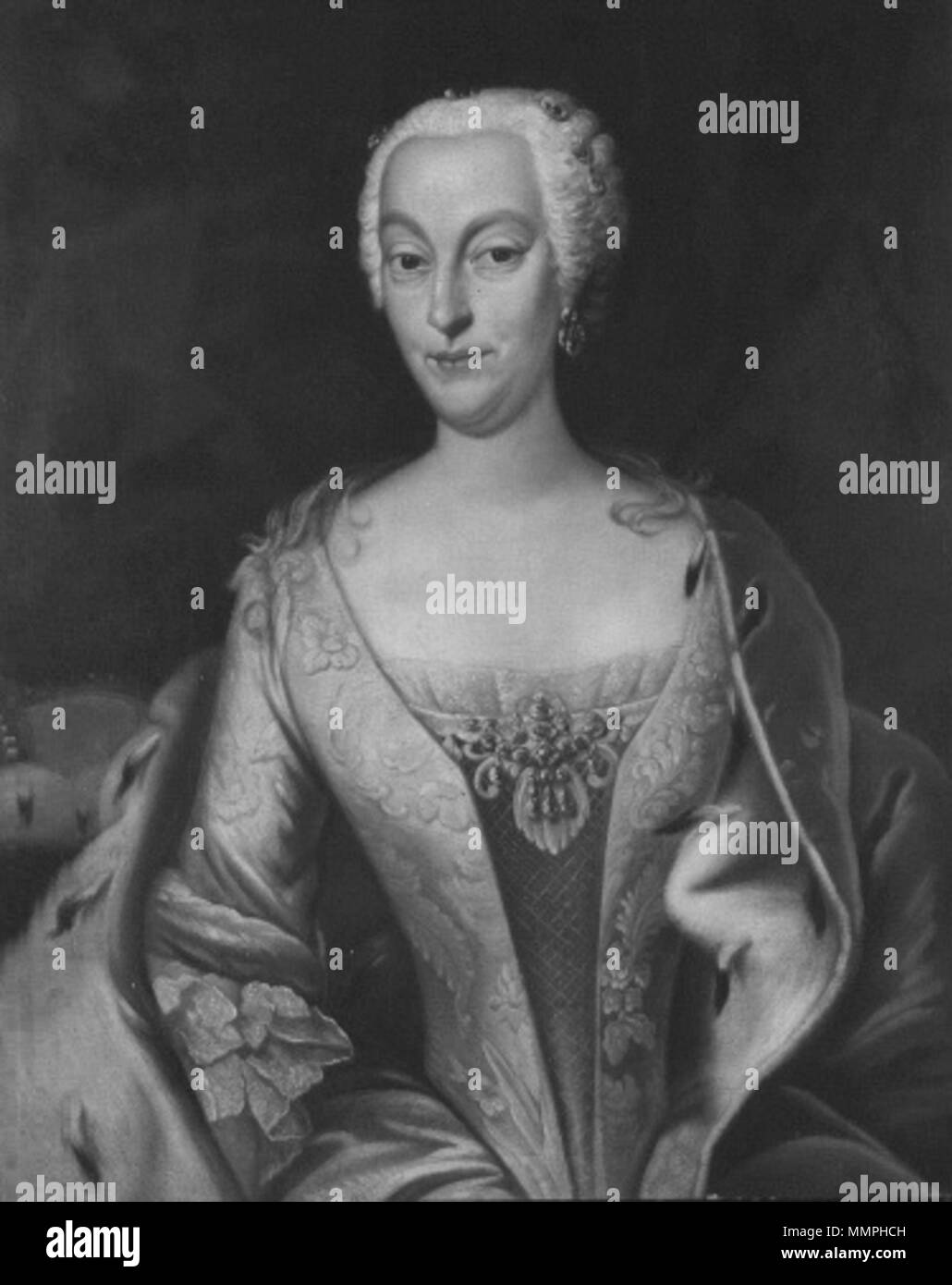 Anna Sophia, Herzogin von Sachsen-Coburg-Saalfeld (1700-1780). ca. 1740-1759. Anna Sophia, Herzogin von Sachsen-Coburg-Saalfeld - Royal Collection Stockfoto