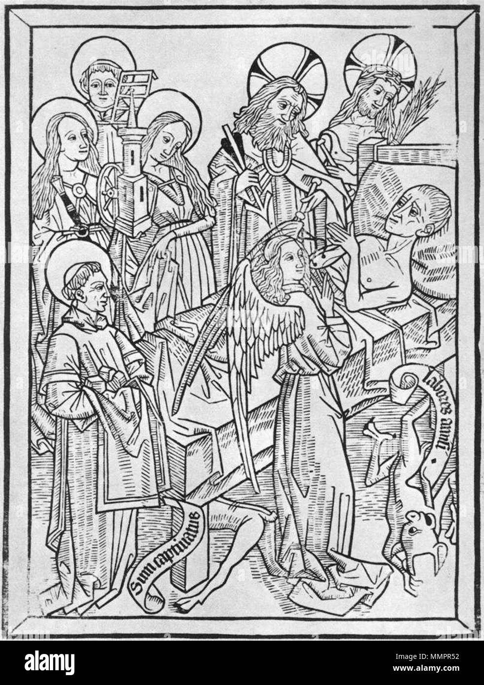 Ars moriendi (Die Kunst des Sterbens). ca. 1470. Kunstwerke von unbekannter Künstler - Ars moriendi (Die Kunst des Sterbens) - WGA 23795 Stockfoto