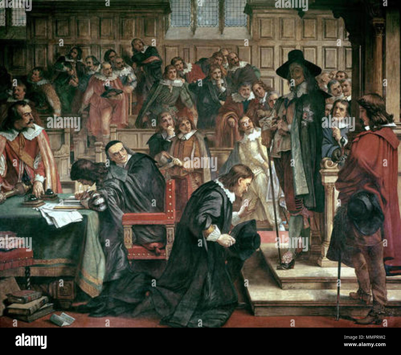 . Englisch: Die Festnahme der "Fünf Mitglieder von Charles I im Jahre 1642, Malerei im Korridor des Herrn, das Parlament, die von Charles West bewältigen. 20 Februar 2014, 12:58:04. Charles West Cope (1811-1890) Alternative Namen Charles umgehen; Charles West II zu bewältigen, C.W. Umgehen; c.w. Beschreibung Britischen genre Maler bewältigen, Geschichte Maler und Kupferstecher Datum der Geburt / Tod 28. Juli 1811 21. August 1890 Ort der Geburt / Todes Leeds Bournemouth Authority control: Q 2960442 VIAF:?:? ISNI 58950143 0000 0000 6707 5091 ULAN:?? Nr 500004618 LCCN: 93003003 NLA:? 36009022 WorldCat Festnahme von Th Stockfoto