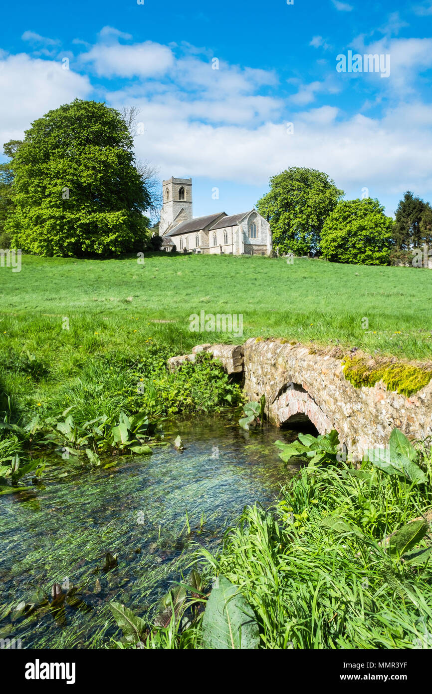 Rural Norfolk ist reich mit hübschen Dörfern. Stockfoto