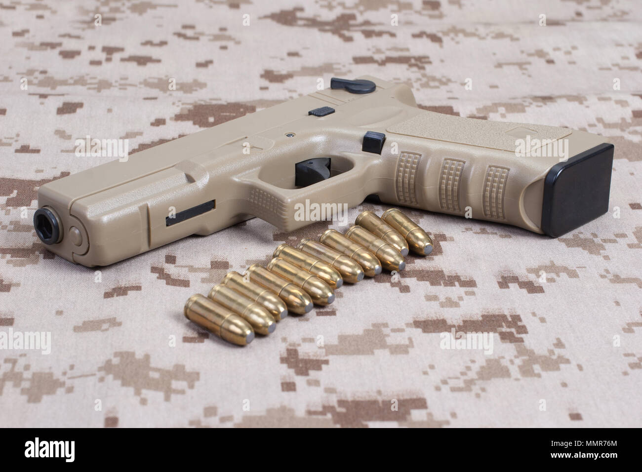 Pistole camouflage einheitliche Stockfoto