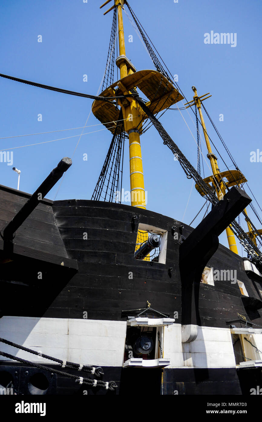 Dom Fernando II e Gloria, Segelschiff, Almada Bezirk, Lissabon, Portugal Stockfoto