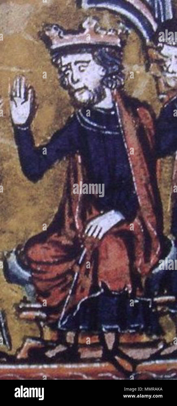 . Englisch: Balduin II. von Jerusalem. 1286. Guillaume de Tyr Balduin 2 Stockfoto