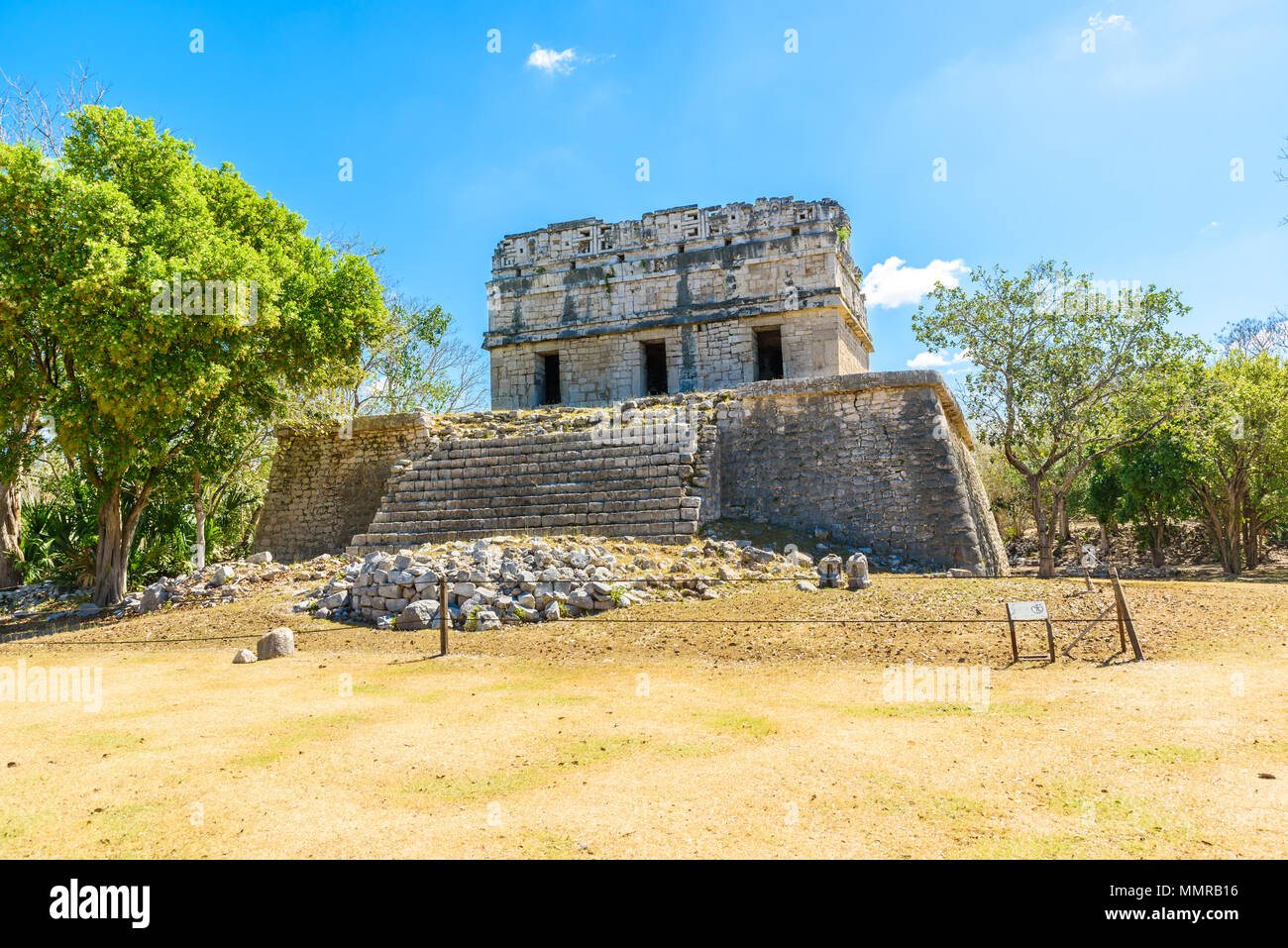 Alte historische Ruinen von Chichen Itza, Yucatan, Mexiko Stockfoto