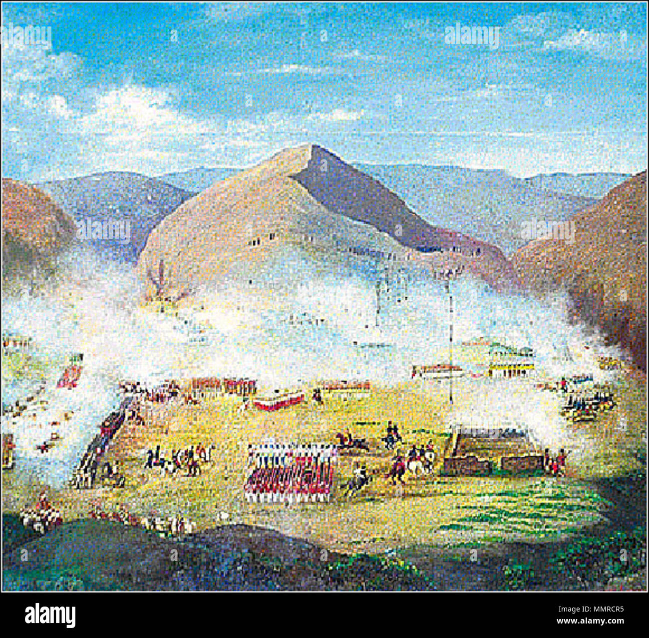 . Español Batalla de Ayacucho. Englisch Schlacht von Ayacucho