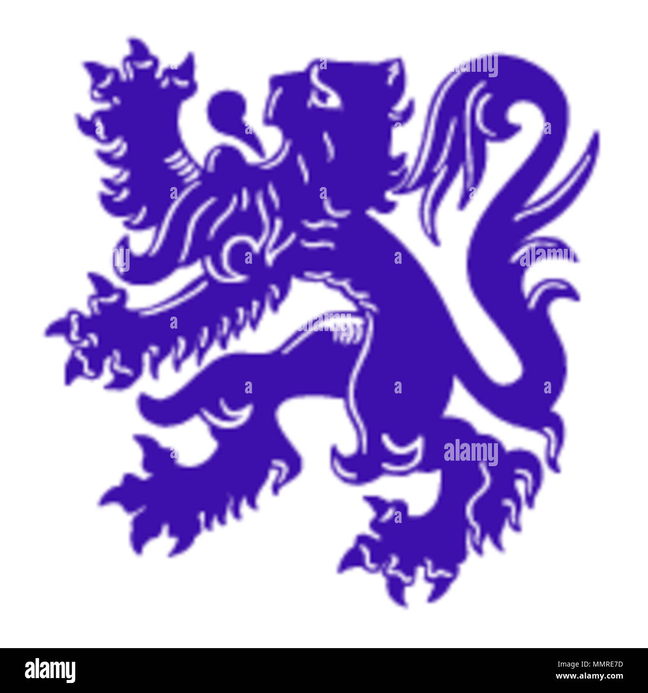 . Englisch: Belgische Löwe Belgianlion Stockfoto