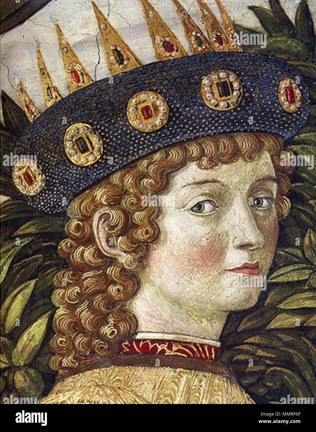Lorenzo il Magnifico da Bambino. zwischen 1459 und 1461. Benozzo Gozzoli, Lorenzo il Magnifico, Capella dei Magi Stockfoto