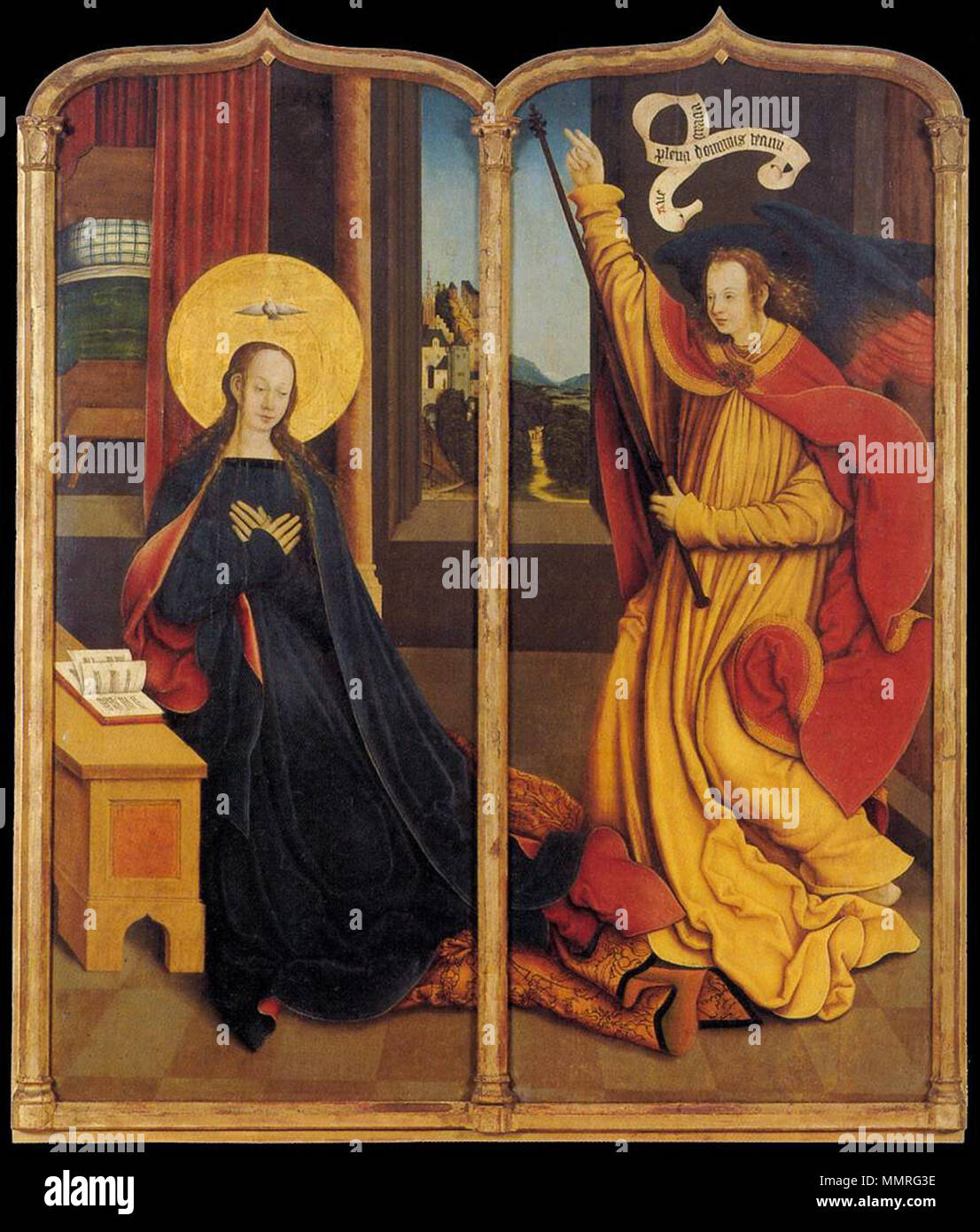 Die Verkündigung. zwischen 1515 und 1520. Bernhard Strigel - Die Verkündigung - WGA 21881 Stockfoto