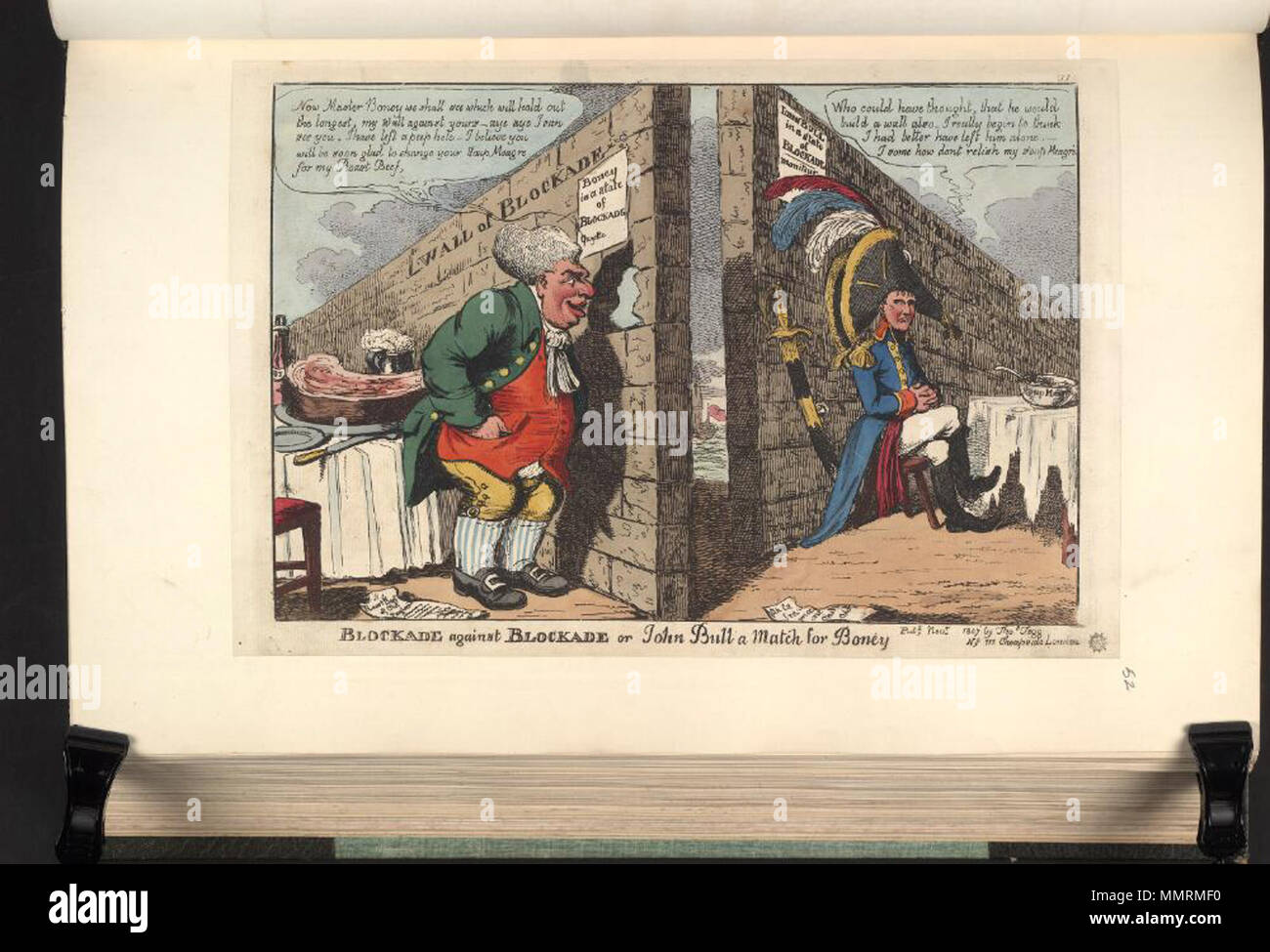 Satire Auf Die Napoleonischen Kriege Britische Politische Karikatur Eine Satire Auf Den Napoleonischen Blockade Der