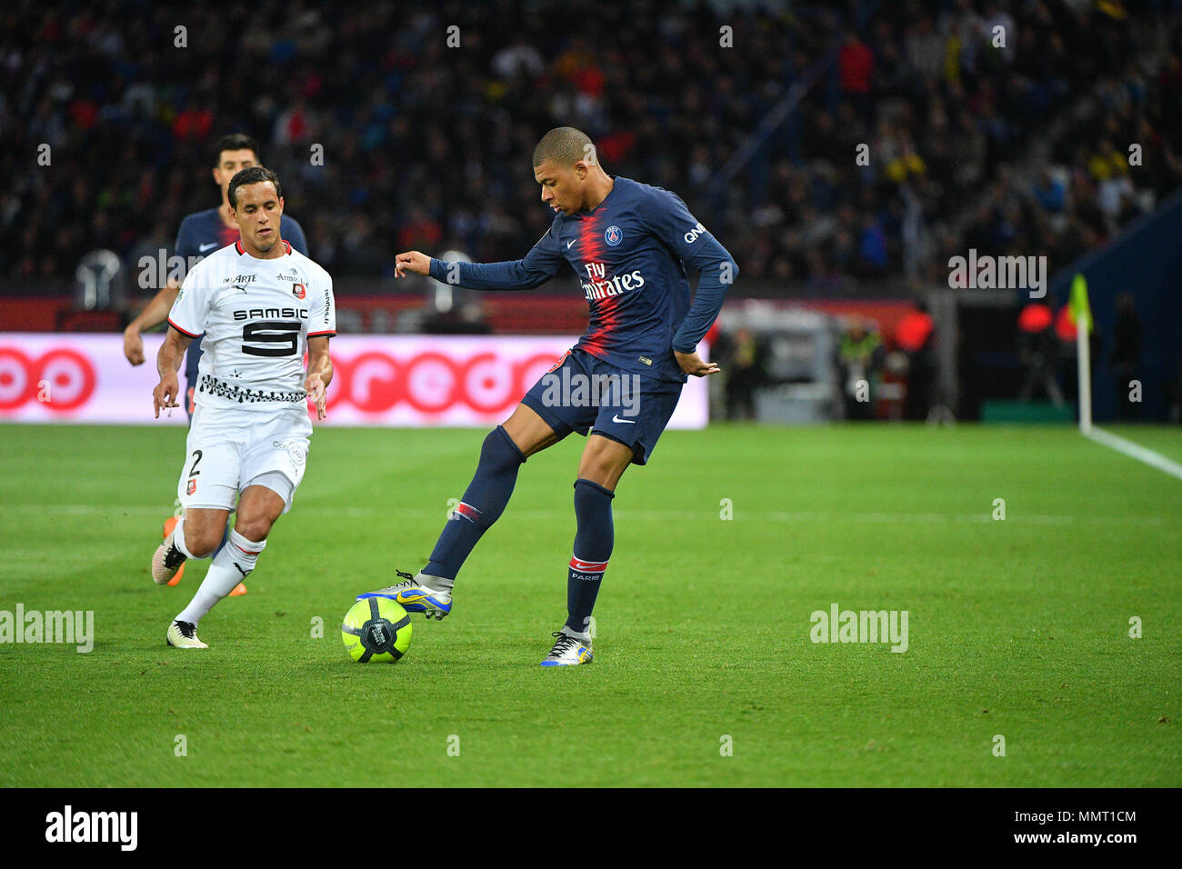 Paris, Frankreich. 12. Mai 2018. Das Fußballspiel zwischen Paris Saint-Germain und Stade Rennais im Parc des Princes Stadion in Paris, Samstag, Mai 12, 2018 Quelle: Avenir Bilder/Alamy leben Nachrichten Stockfoto