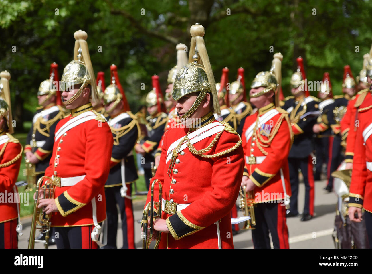 Hyde Park, London, UK. 13. Mai 2018. Die kombinierte Kavallerie Alte Kameraden Association 94th jährliche Parade. Quelle: Matthew Chattle/Alamy leben Nachrichten Stockfoto