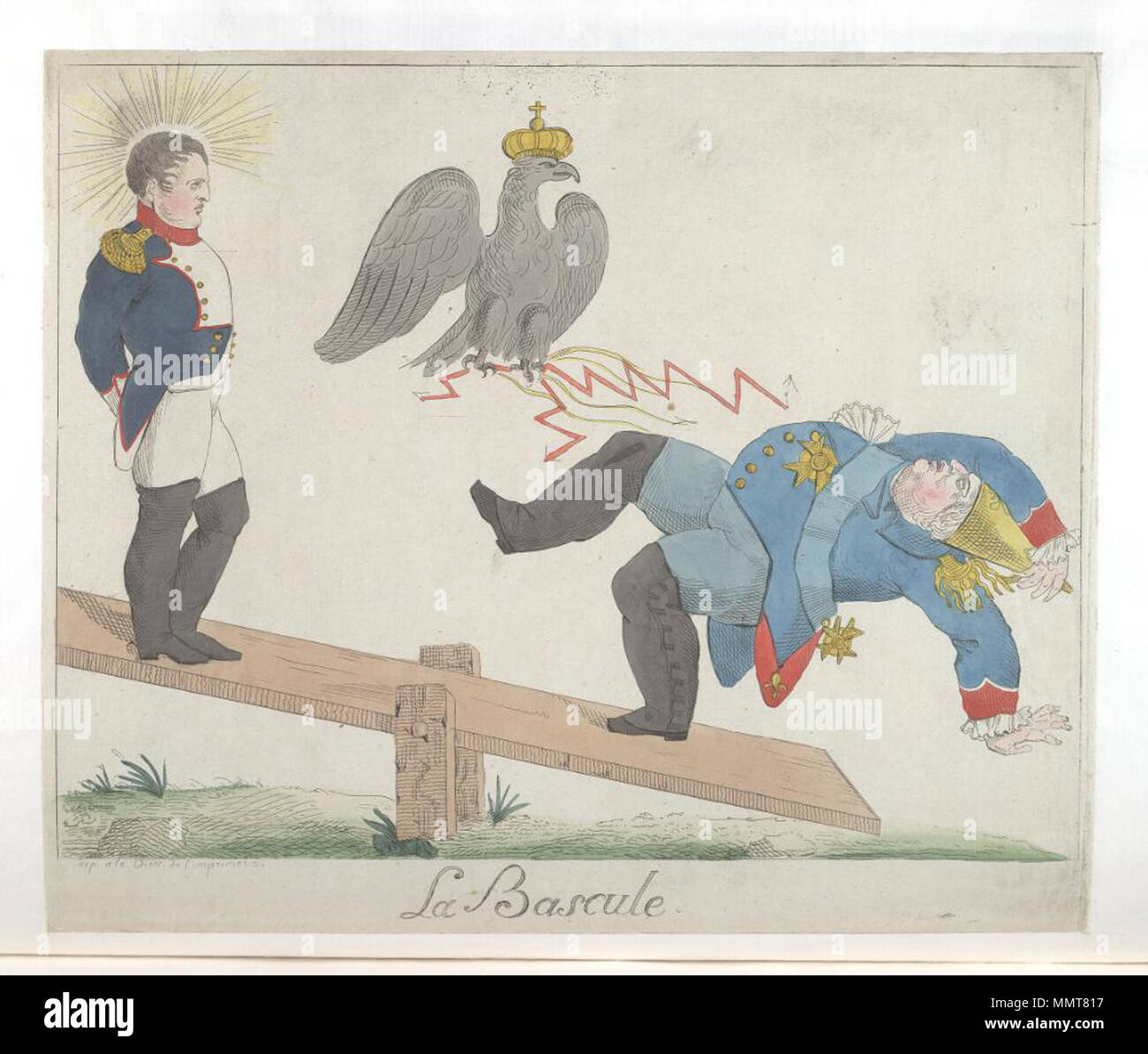 . Französische politische Karikatur La klapp. 1815. Bodleian Bibliotheken, La Klapp Stockfoto