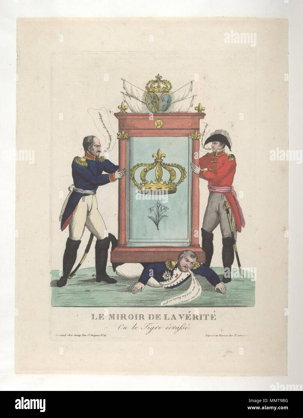 Bodleian Bibliotheken, Le miroir de La Vérité ou le Tigre écrassé Stockfoto