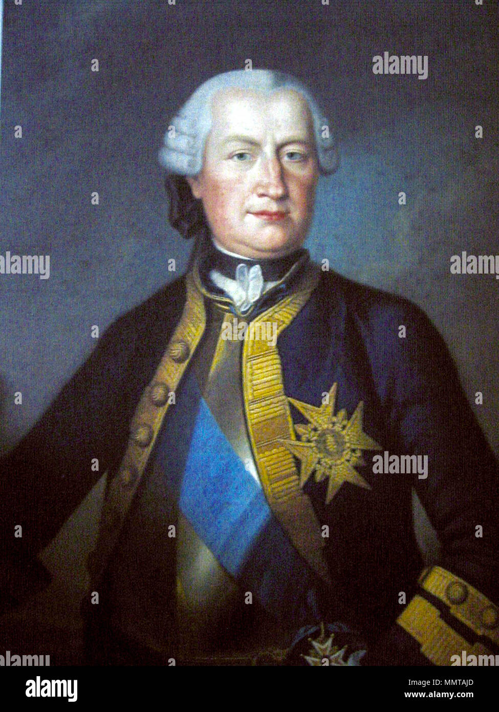 Deutsch: Wilhelm Heinrich von Nassau-Saarbrücken, 1718-1768 Nederlands: Willem Hendrik II van Nassau-Saarbrücken. 18. WilhelmHeinr 007-2 Stockfoto