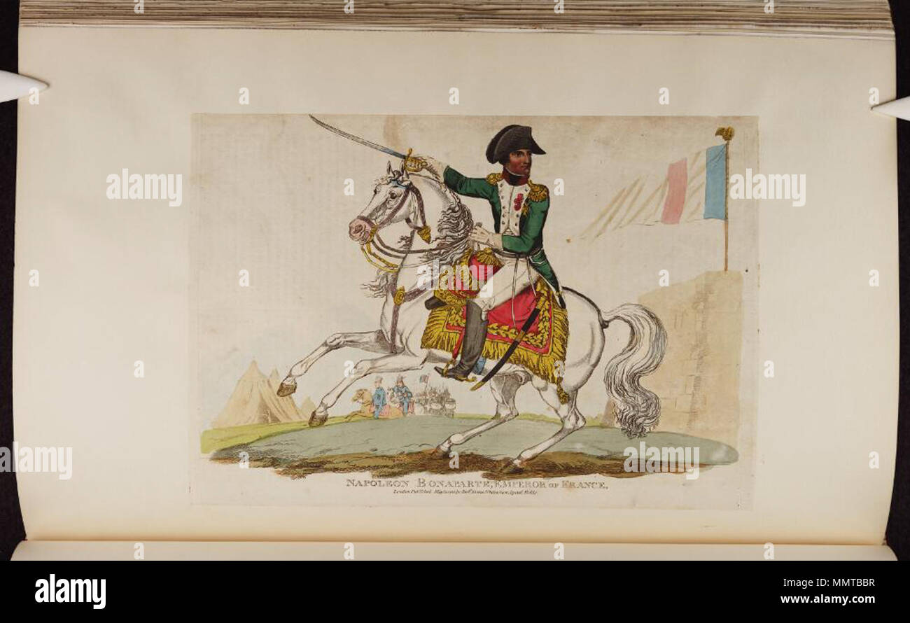 . Nach Napoleons Rückkehr von Elba und die Hundert Tage Satire. (Britische politische Karikatur) Napoleon Bonaparte, Kaiser der Franzosen. 31. Mai 1815. Bodleian Bibliotheken, Napoleon Bonaparte, Kaiser von Frankreich Stockfoto