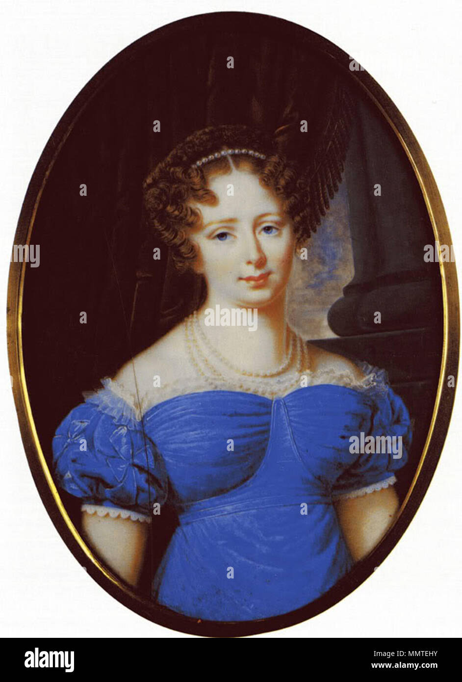 . Русский: Великая княгиня Елена Павловна (1807-1873) Porträt der Prinzessin Charlotte von Württemberg (1807-1873). 1820. Elena PavlovnaLagrenee Stockfoto
