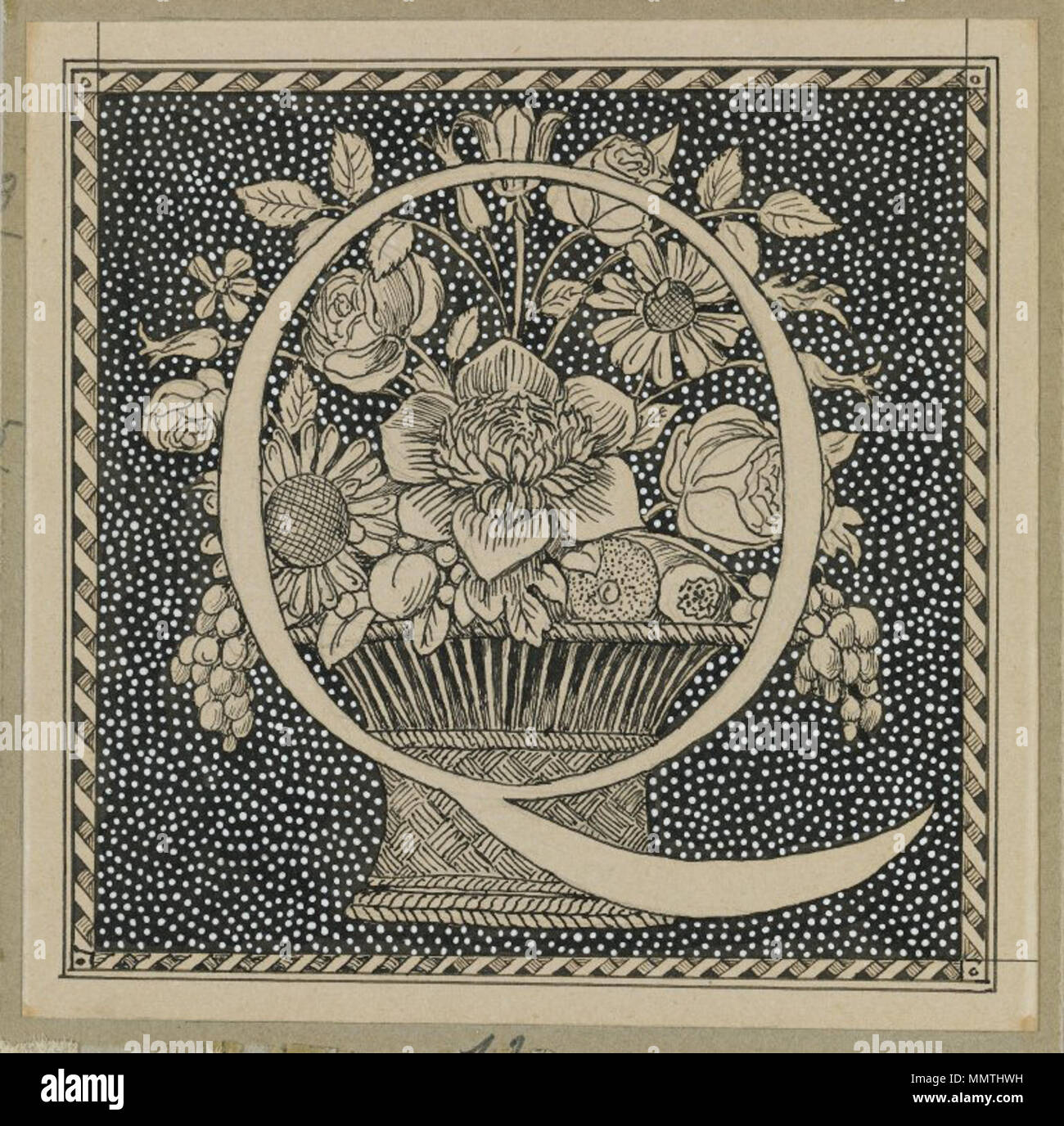 Großbuchstabe F: zwischen 1886 und 1894. Brooklyn Museum - Großbuchstabe Q-James Tissot Stockfoto