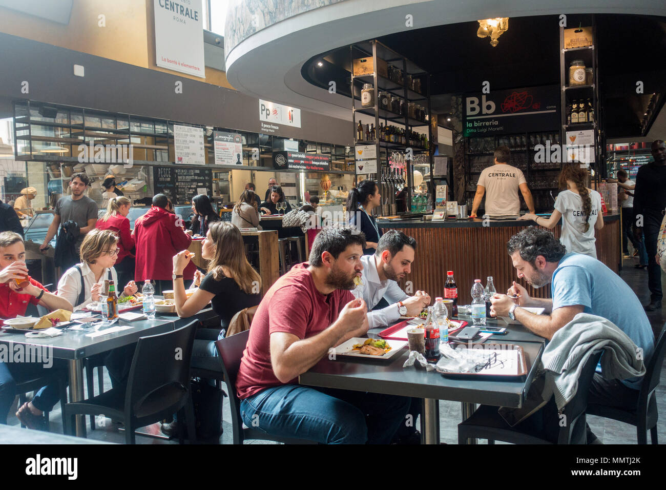 Rom essen Menschen Stockfoto