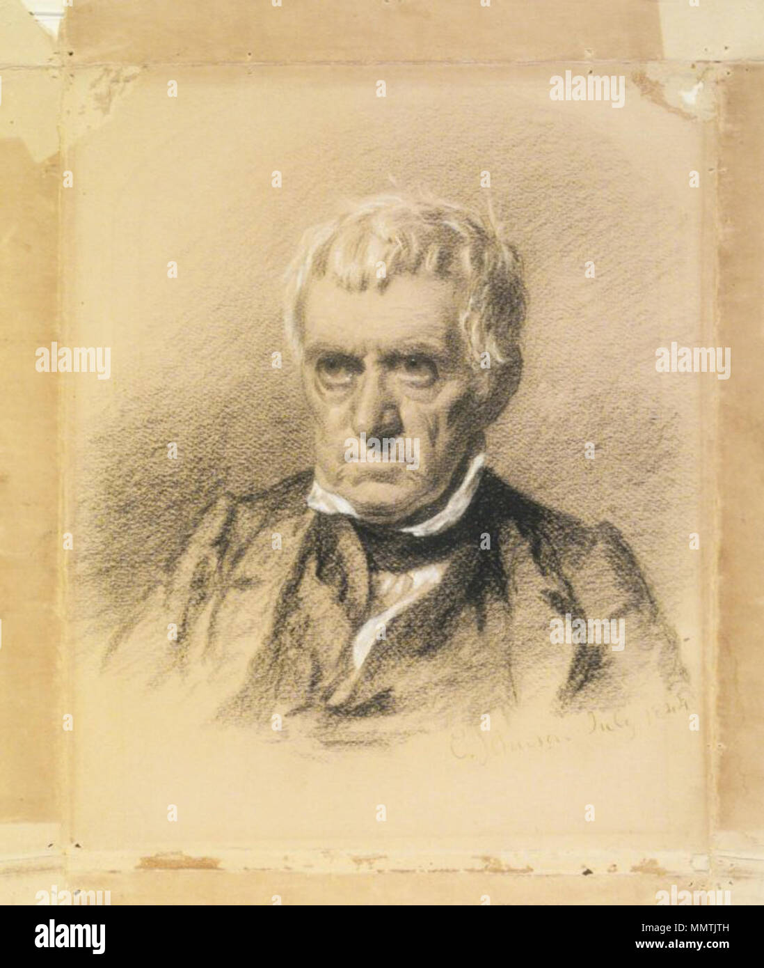 Old Man circa 1844. Brooklyn Museum - der alte Mann - Eastman Johnson Stockfoto