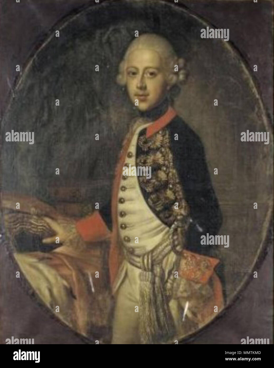 Portrait von Leopold von Braunschweig-wolfenbüttel von Johann Heinrich Schröder Stockfoto