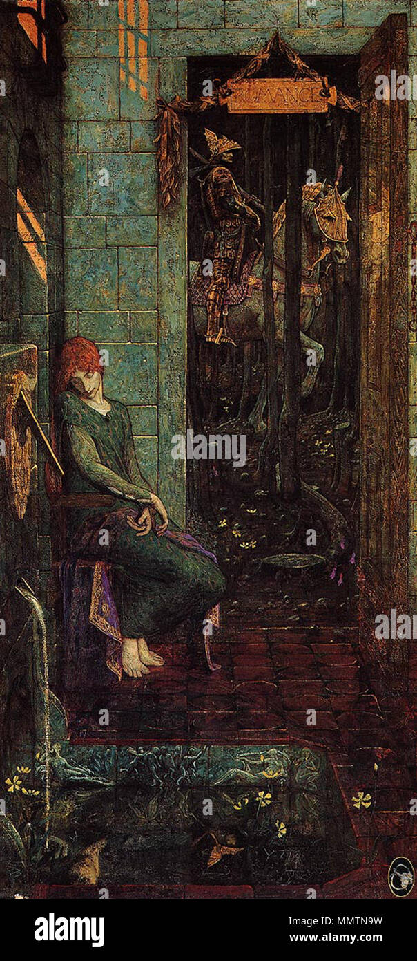 Owain fährt von Landine. Vor dem Künstler Tod im Jahre 1898. Burne-Jones, Edward Owain-fährt-von-landine Stockfoto