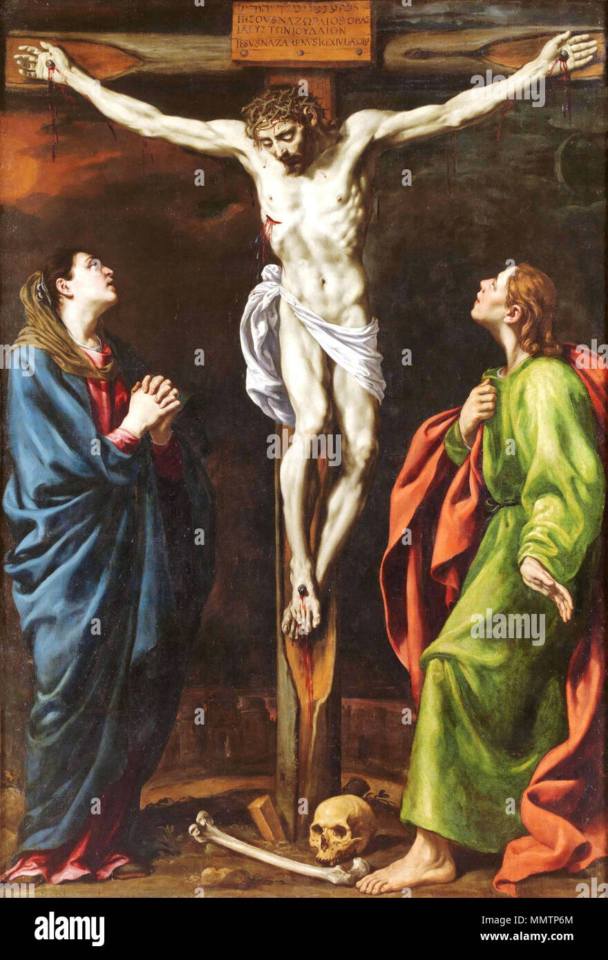 Calvario, de Luis Tristán (Museo del Prado) Stockfoto