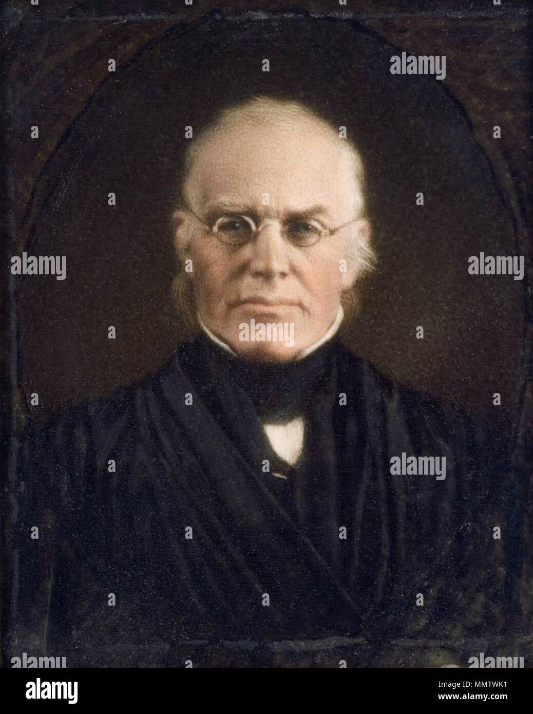 . Portrait des US Supreme Court Joseph Story (1779-1945) Aquarell auf Elfenbein; 10,16 x 8,25 cm (4" x 3 1/4 in.) 1846 JosephStory byAlvanClark MFABoston Stockfoto