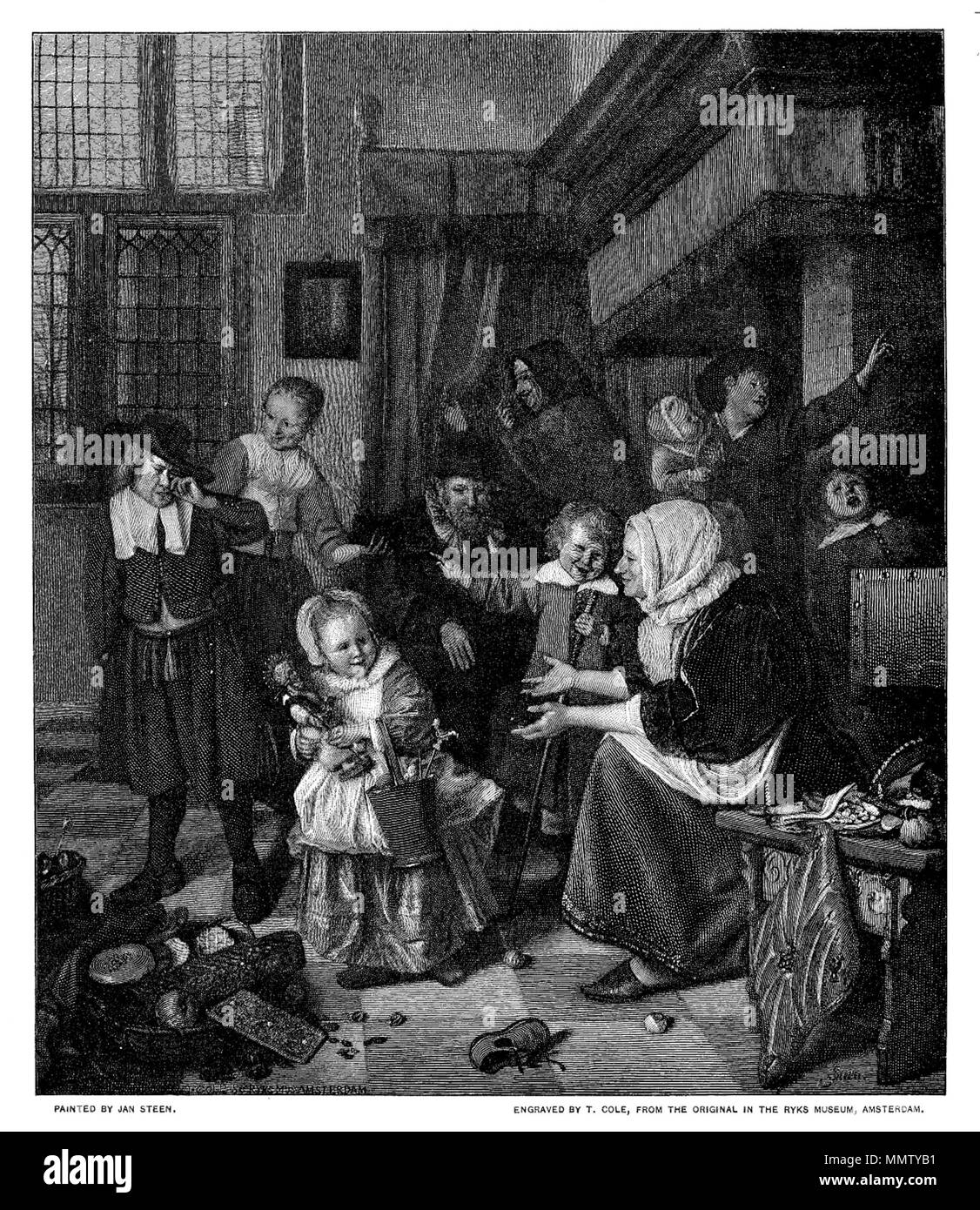 Jahrhundert Mag das Fest des Heiligen Nikolaus Stockfoto