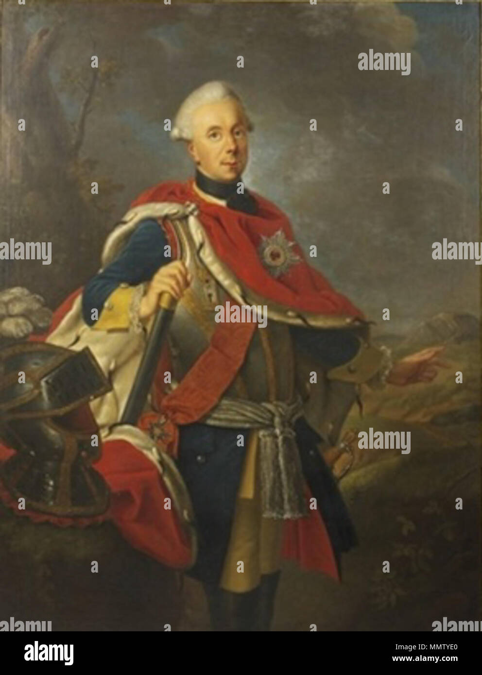 Porträt des Prinzen Heinrich von Preußen (1726 - 1802). 1770. Heinrich von Preußen von Reclam Stockfoto