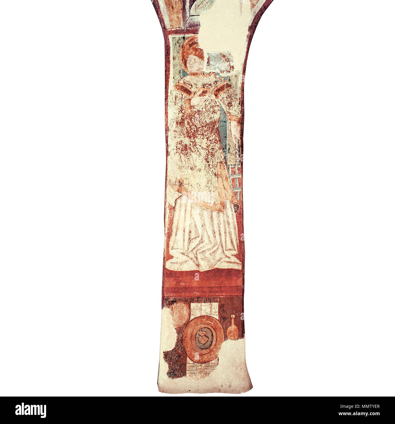 . 15. Jahrhundert. Cerkev Sv. Trojice v freska Hrastovlju - 9. Stockfoto