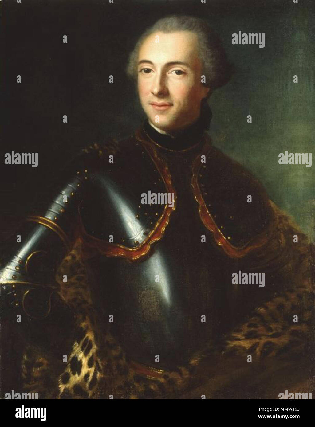 . Englisch: Porträt von Charles Le Moyne de Longueuil, 3. Baron du Longueuil, 1724-1755 Français: Portrait de Charles Le Moyne de Longueuil, troisième Baron du Longueuil, 1724-1755. ca. 1753. Charles-Jacques Le Moyne Stockfoto