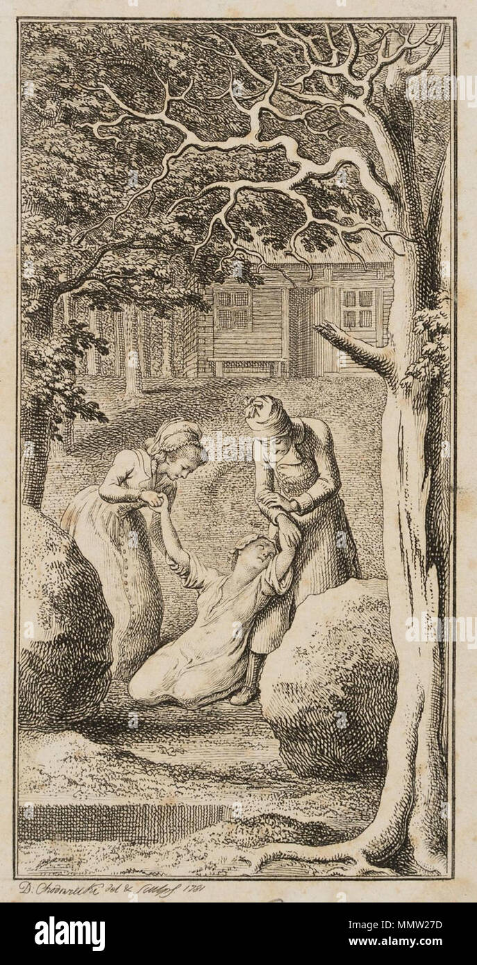 . Daniel Nikolaus Chodowiecki: Wilhelmine vor Ihrem selbstgemachten Grabe. 1781. 10,9 x 5,6 cm, Radierung auf Papier. Werkverzeichnis: E403. Serie: Zwei Blätter zu der Wezel Wilhelmine Arend, Blatt 2. . 1778. Daniel Chodowiecki (1726 - 1801) Alternative Namen Daniel Nikolaus Chodowiecki Beschreibung deutsch-polnischen Maler und Graphiker Geburtsdatum / Tod 16. Oktober 1726 vom 7. Februar 1801 Ort der Geburt / Todes Gda?sk Berlin Standort Berlin Authority control: Q 696720 VIAF:?:? ISNI 59092320 0000 0001 2134 8231 ULAN:?? n 500014861 LCCN: 50038187 NLA:? 36058735 WorldCat Chodowiecki - Wil Stockfoto