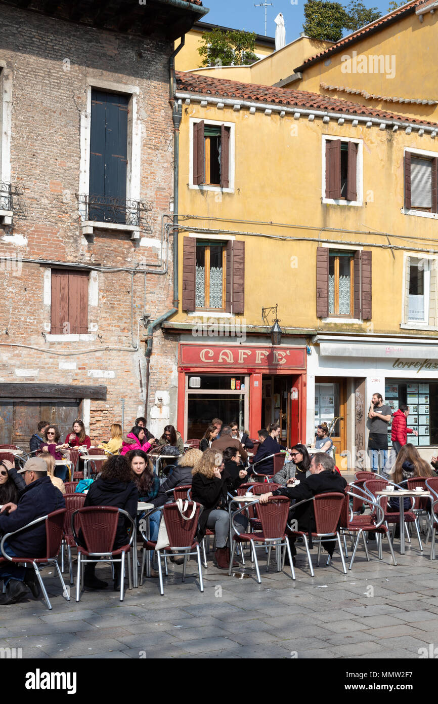 Campo Santa Margherita, Dorsoduro, Venedig, Italien Stockfoto