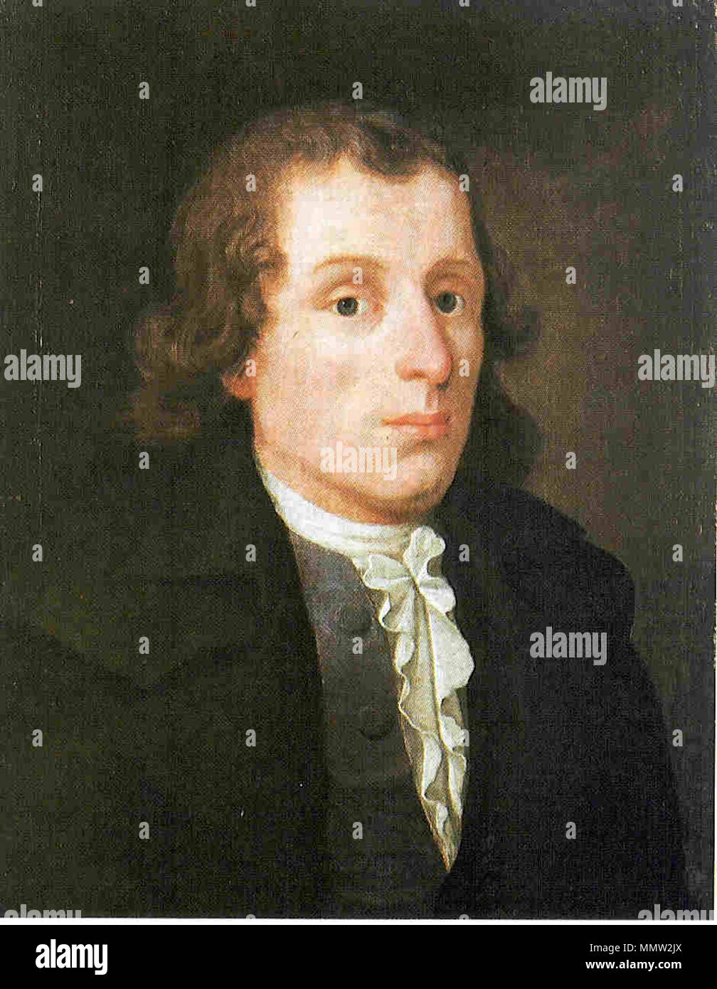 Englisch: Porträt von Christian Gottlob Neefe (1748-1798) Deutsch: Christian Gottlob Neefe unsigniertes Grafik. 18. Christian Gottlob Neefe Portrait Stockfoto