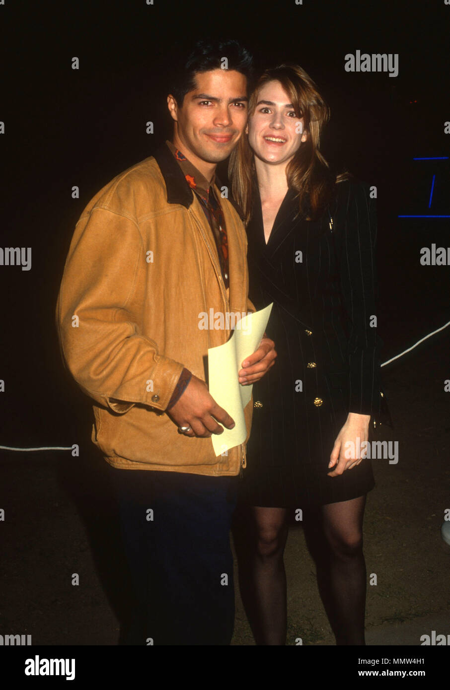 LOS ANGELES, Ca - 31. Mai: Schauspieler Esai Morales nimmt an den Los Angeles Premiere von "Total Recall" im Griffith Park Observatorium am 31. Mai 1990 in Los Angeles, Kalifornien. Foto von Barry King/Alamy Stock Foto Stockfoto
