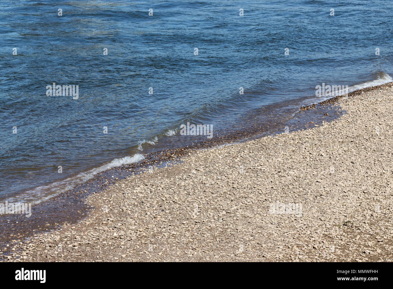 Ufer des Rheins in Köln, Deutschland Stockfoto