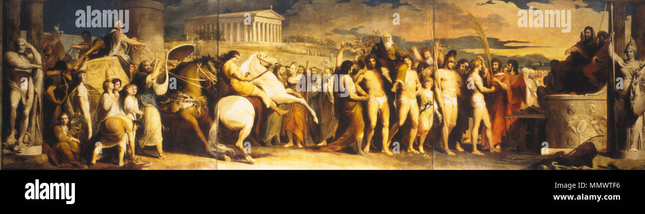 . Englisch: Krönung der Sieger in Olympia, London, UK. 18. James Barry (1741 - 1806) Alternative Namen James ich Barry; James Barry (I); R.A. James Barry, Barry; Herr Barry, J. Barry Beschreibung irische Maler Geburtsdatum / Tod 11. Oktober 1741 22. Februar 1806 Ort der Geburt / Todes Cork (Irland) in London arbeiten Standort London Authority control: Q 1042892 VIAF:?:? ISNI 36926685 0000 0000 83429136 ULAN:?? n 500003735 LCCN: 81003485 NLA:? 35014502 WorldCat Krönung der Sieger bei Olympia Stockfoto
