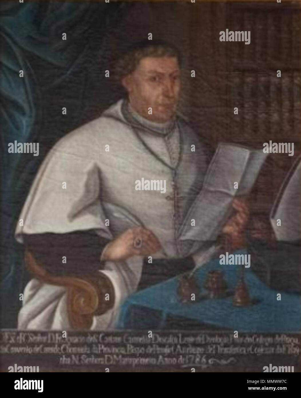 D. in der Fr. Inácio de São Caetano - Santa Casa da Misericórdia de Lisboa Stockfoto