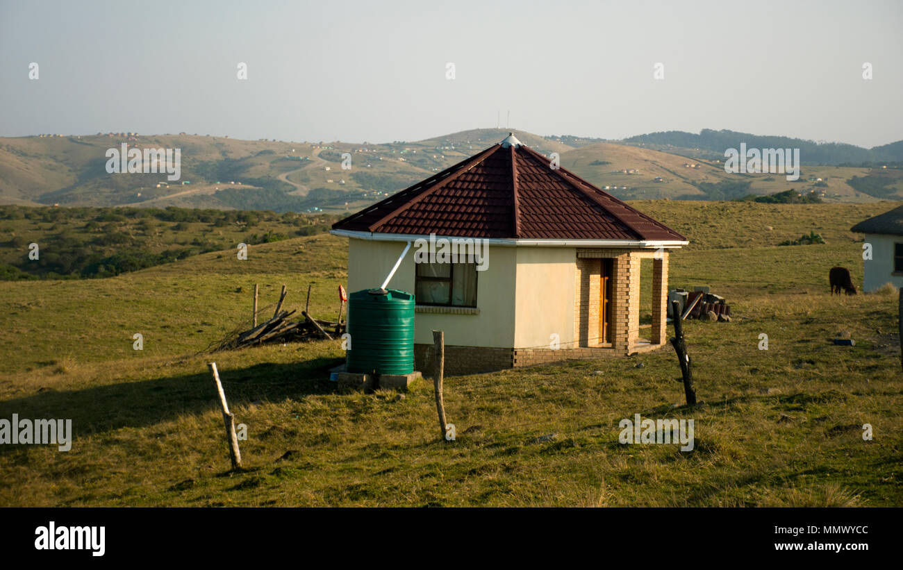 Typisches Haus Stil in Coffee Bay, Eastern Cape, Südafrika, Wild Coast Stockfoto
