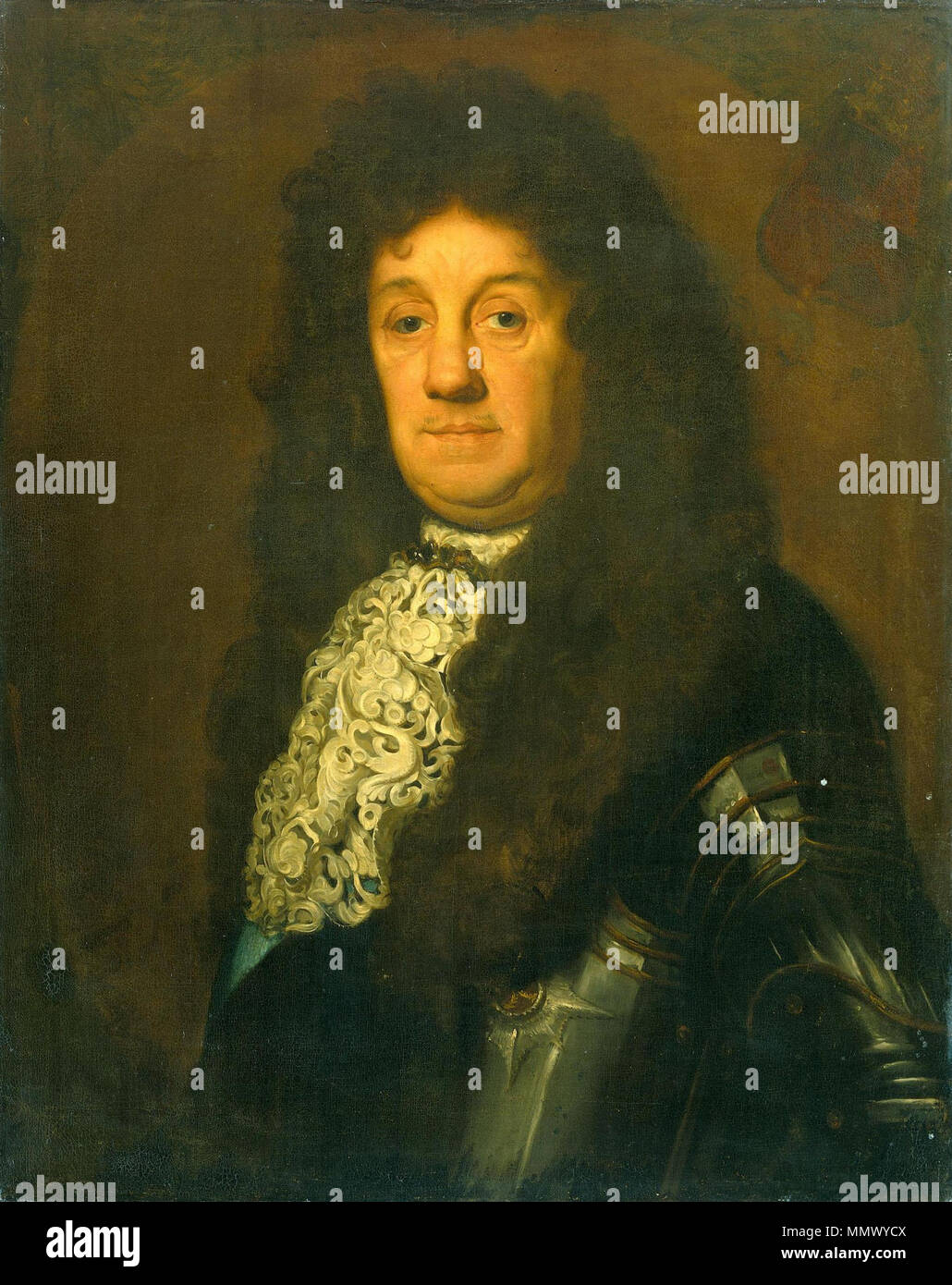 Portrait von Portret van Cornelis Tromp (1629-1691).. zwischen 1662 und 1690. David van der Plas - portret Cornelis Tromp Stockfoto