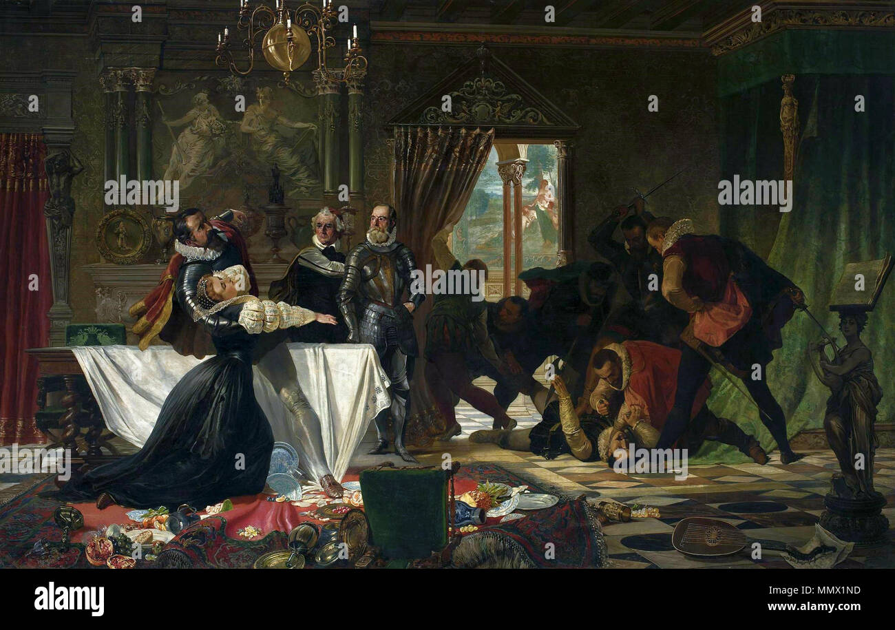 Lulvès Mord an David Rizzio Stockfoto