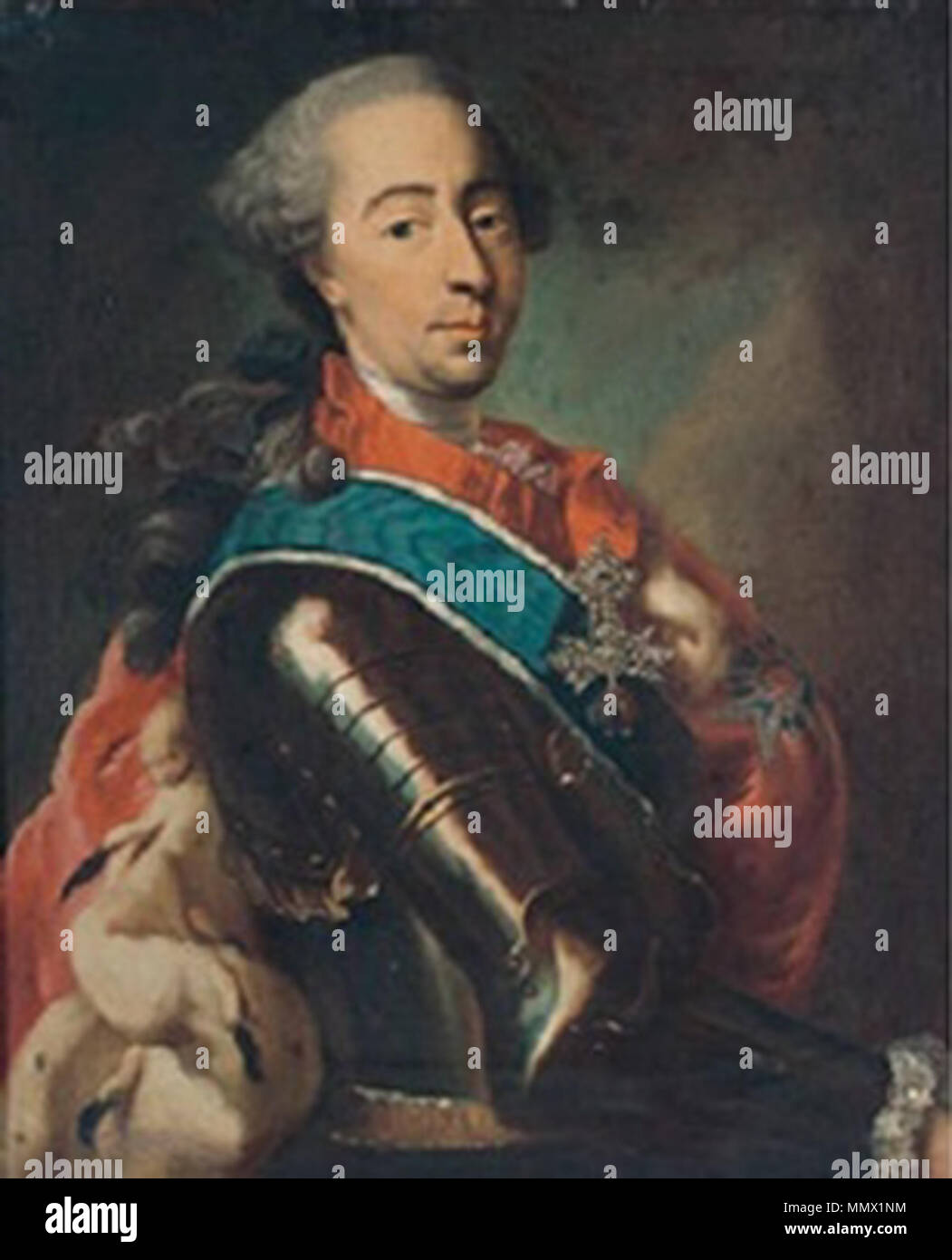 Desmarées, Kreis von - Porträt der Prinz von Bayern in der Rüstung Stockfoto