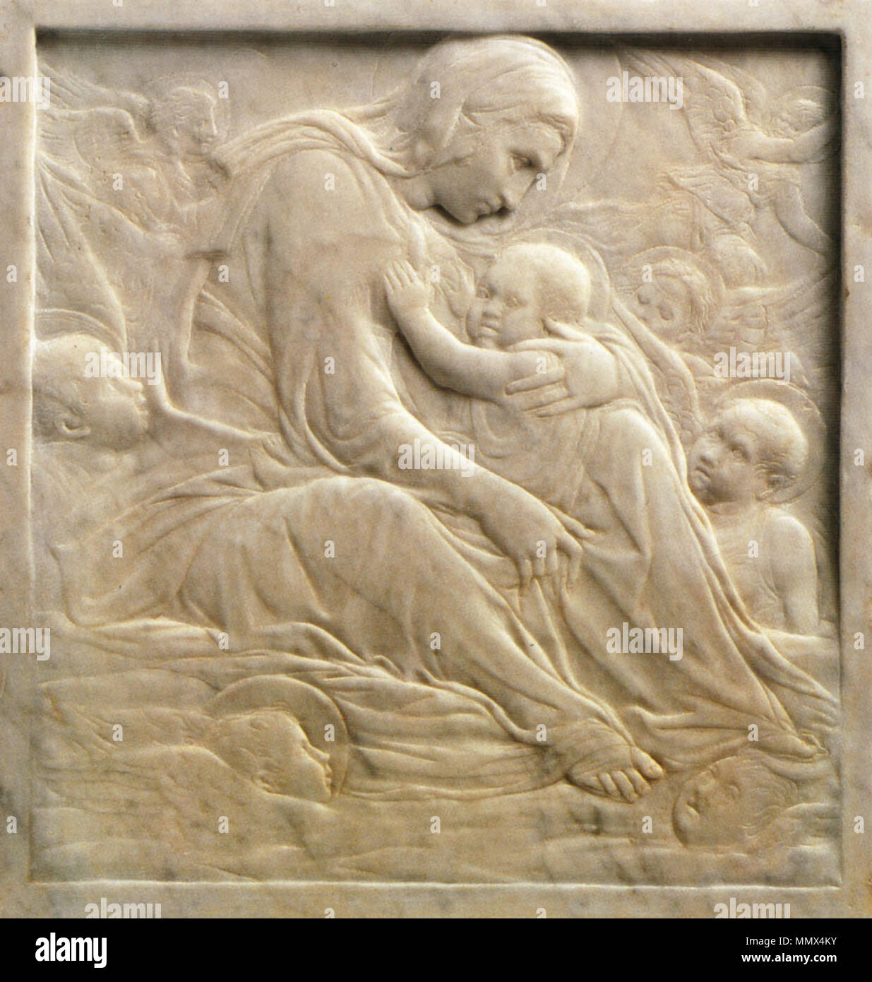 . Donatello, Madonna delle nuvole, Boston. Donatello (1386-) Alternative Namen Donato di Niccolò di Betto Bardi Beschreibung italienische Künstler und Bildhauer Geburtsdatum / Tod ca. 1386 vom 13. Dezember 1466(?) Ort der Geburt / Tod Florenz Florenz Arbeitsort Florenz Befehlsgewalt: Q 37562 VIAF:?:? ISNI 22171330 0000 0001 2123 6619 ULAN:?? n 500026022 LCCN: 50046696 NLA:? 36384120 WorldCat Donatello, Madonna delle nuvole, Boston Stockfoto